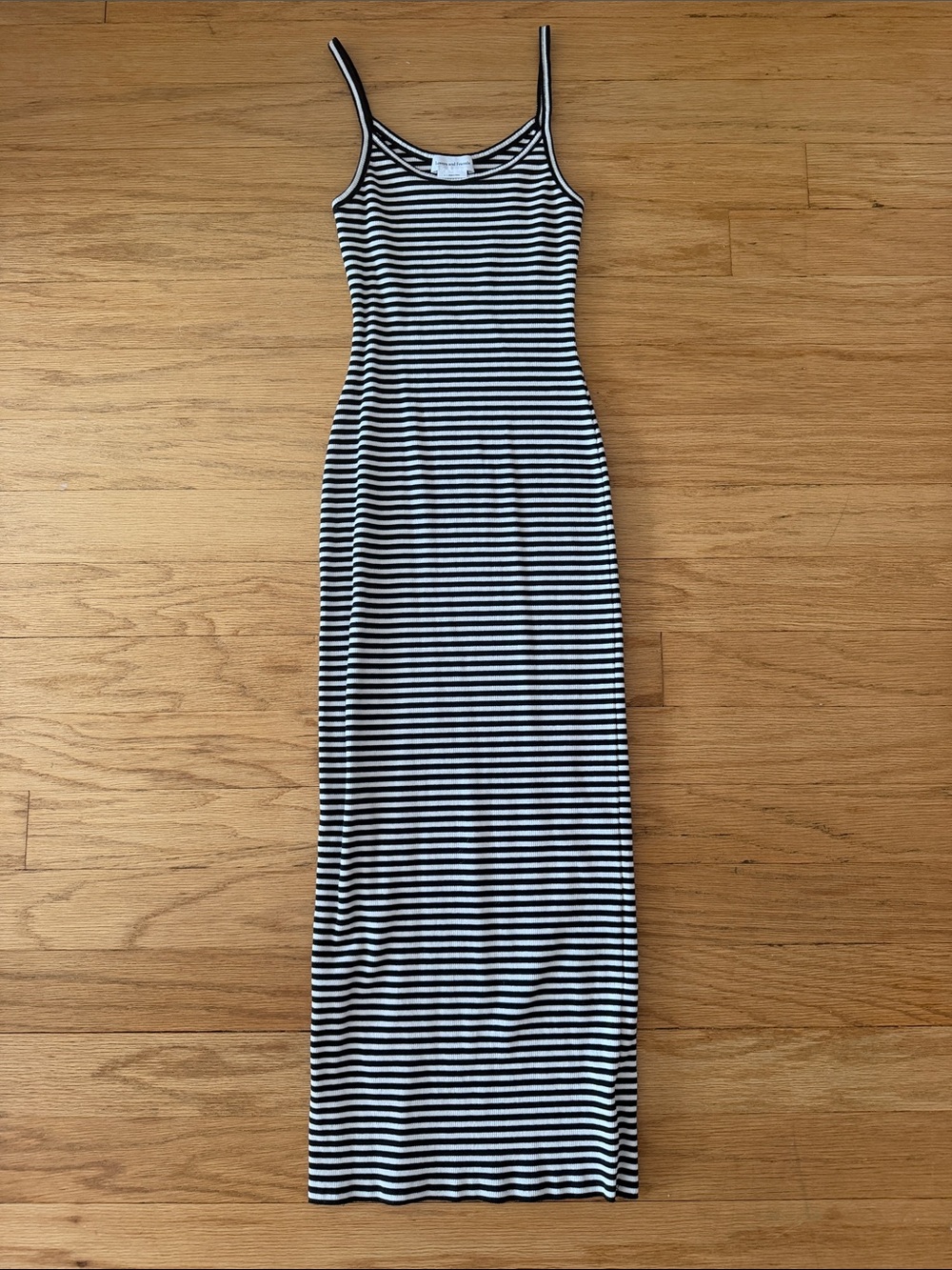 Lovers + Friends Black & White Striped Tank Maxi Dress